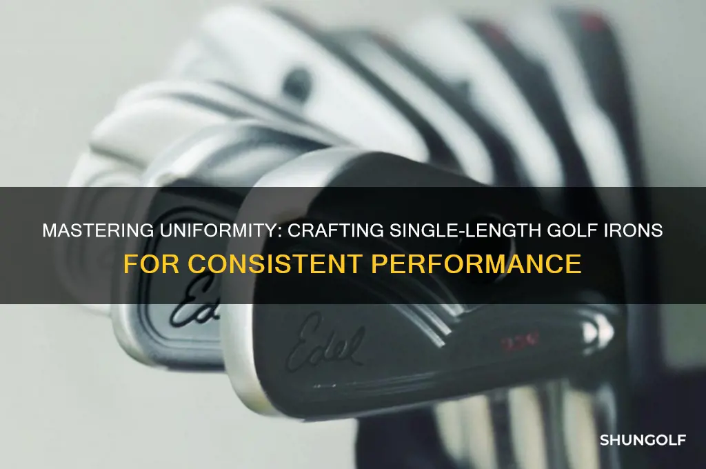 how tomake single lenght golf irons