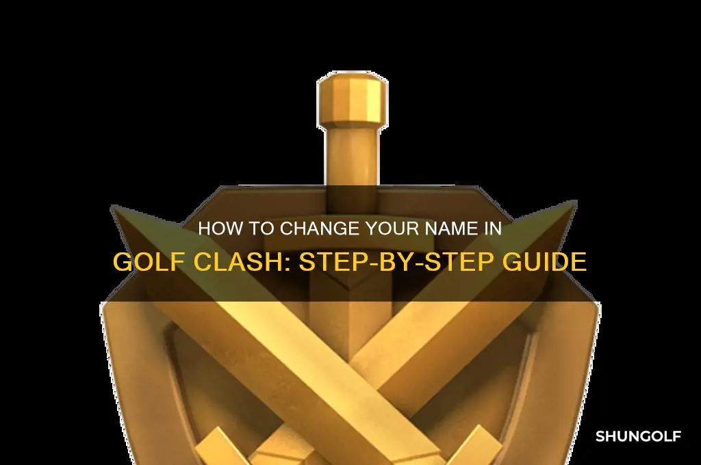 how too change your name in golf clash