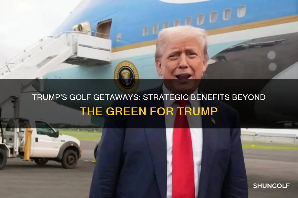 how trumps golf trips benefit him