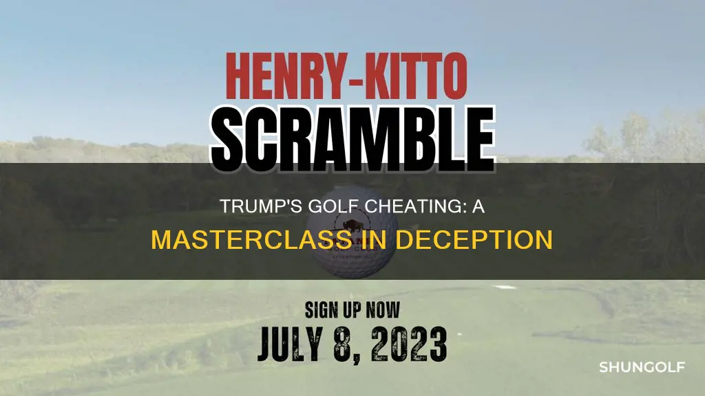 how turmp cheats at golf