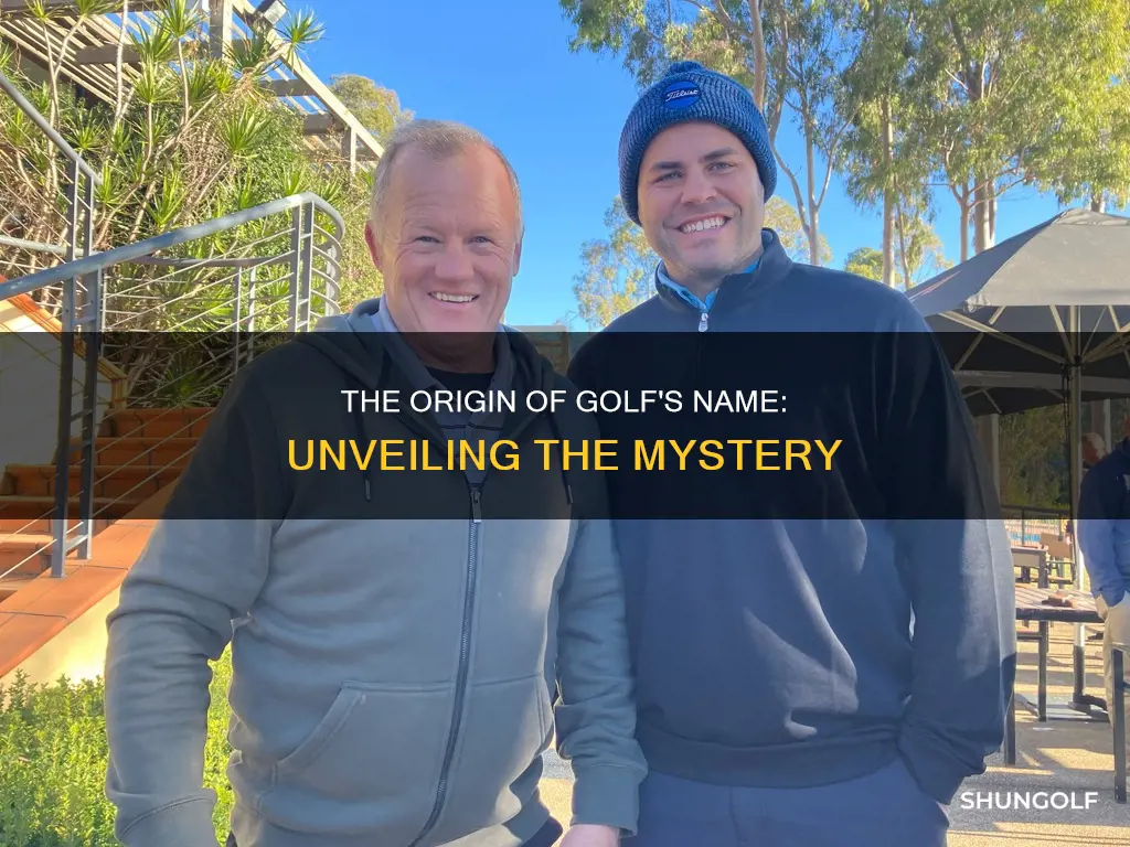 how was golf named