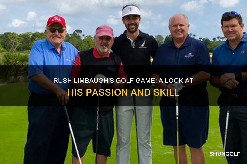 how was rush limbaughs golf game