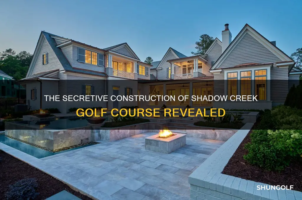 how was shadow creek golf course built