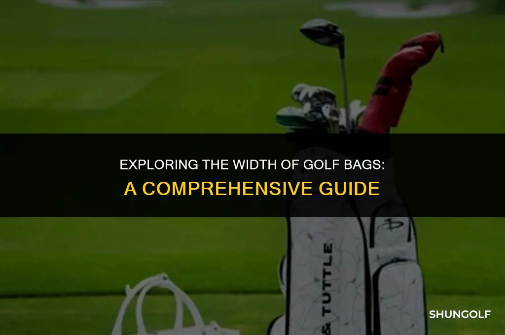 how wide is a golf bag