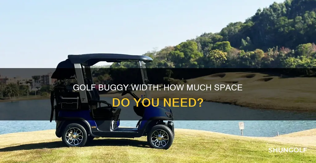 how wide is a golf buggy