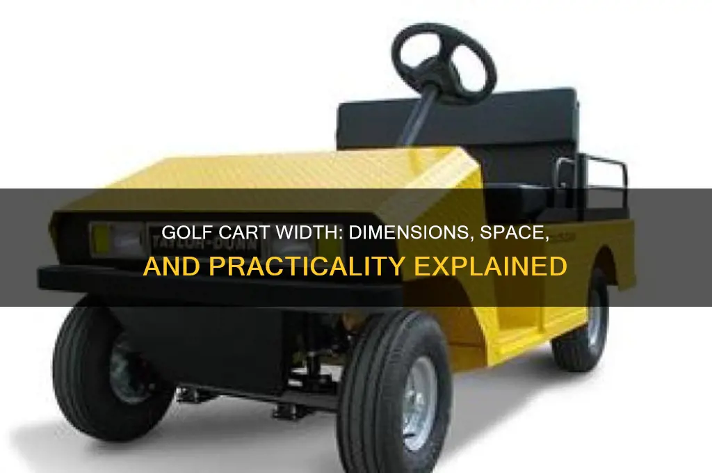 how wide is a golf cart
