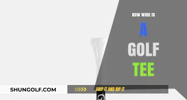 Golf Tee Width: What's the Standard?