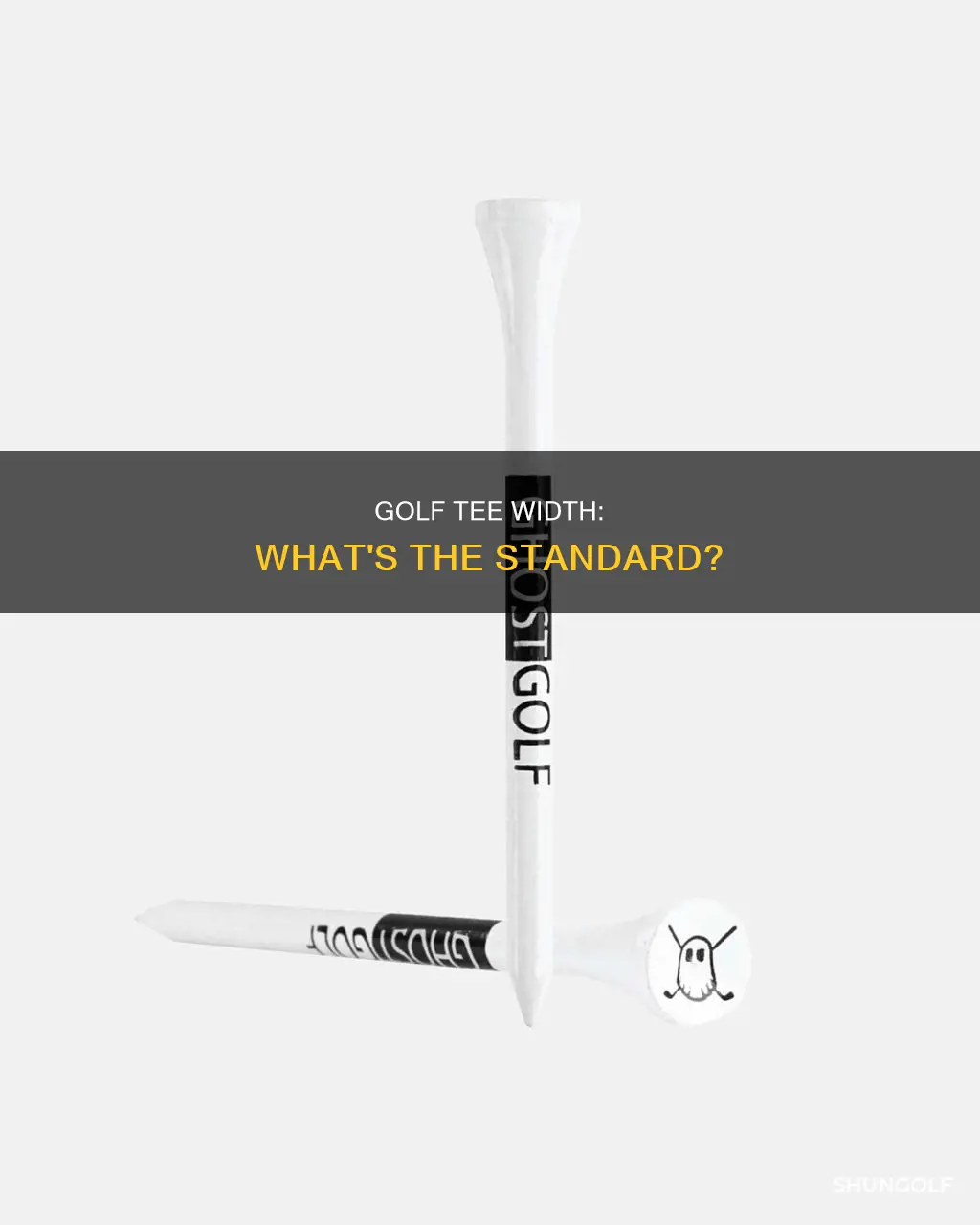 how wide is a golf tee