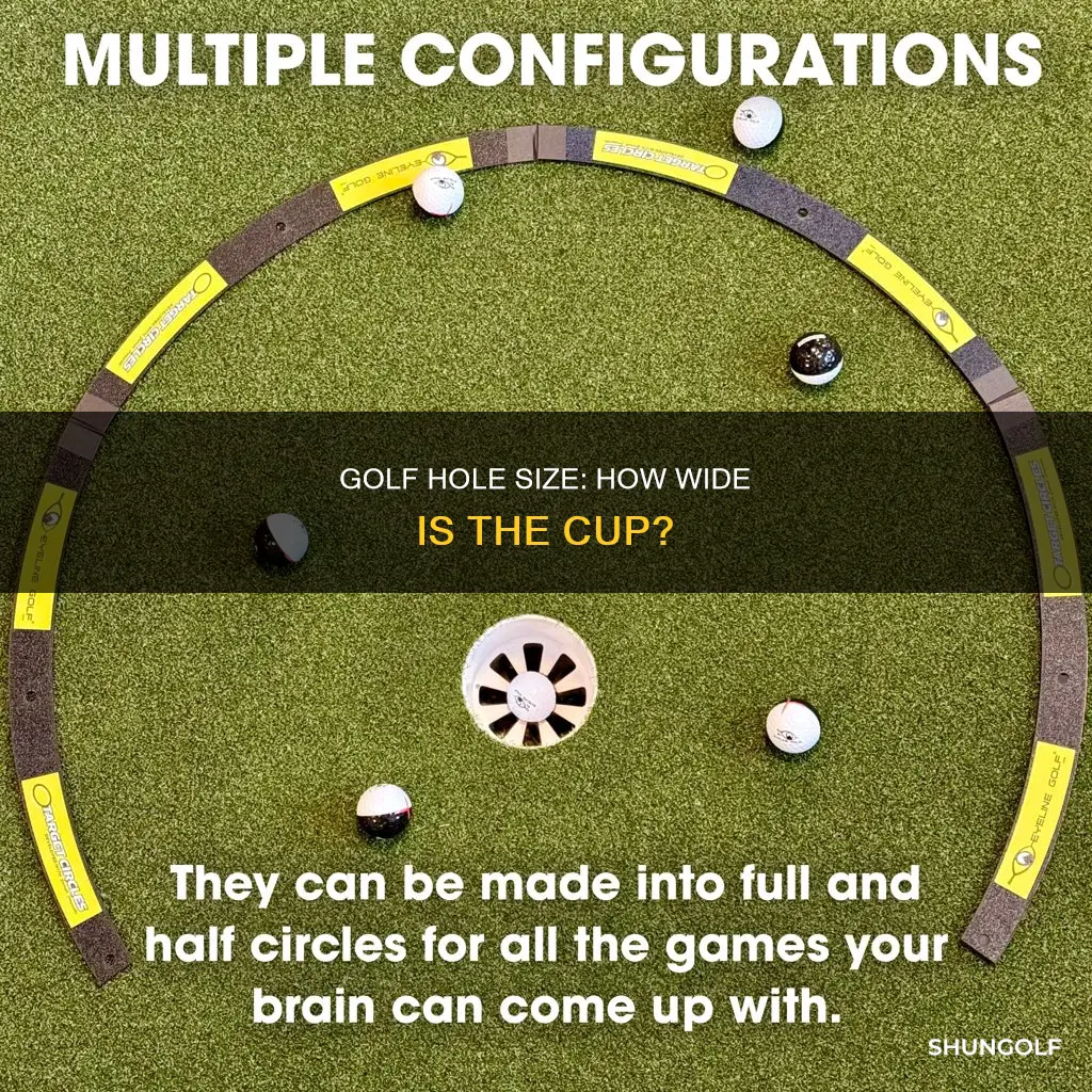 how wide is golf cup