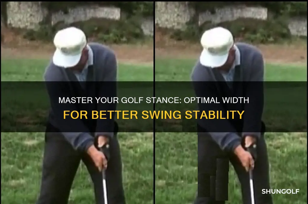 how wide should a golf stance be
