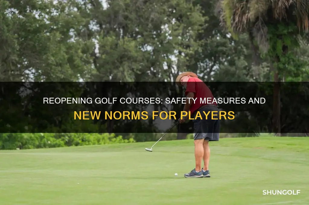 how will golf courses reopen