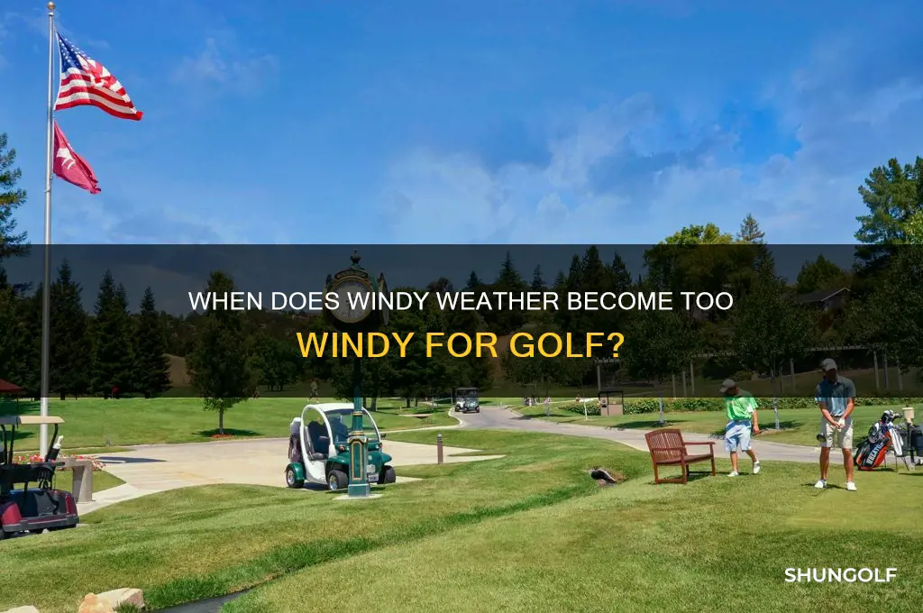 how windy is to windy for golf