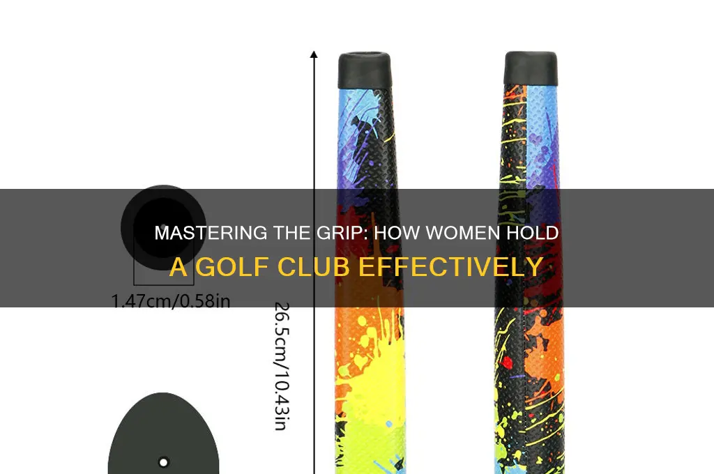how women hold a golf club