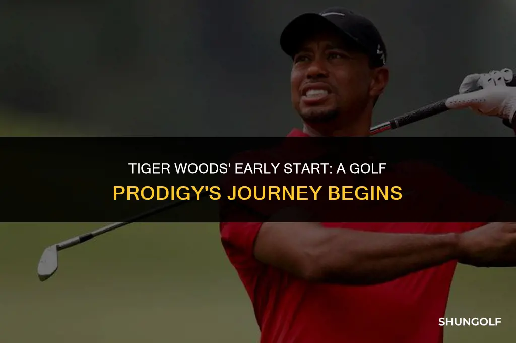 how young was tiger woods when he started golf