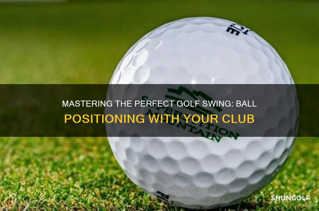 how your golf club should address your ball