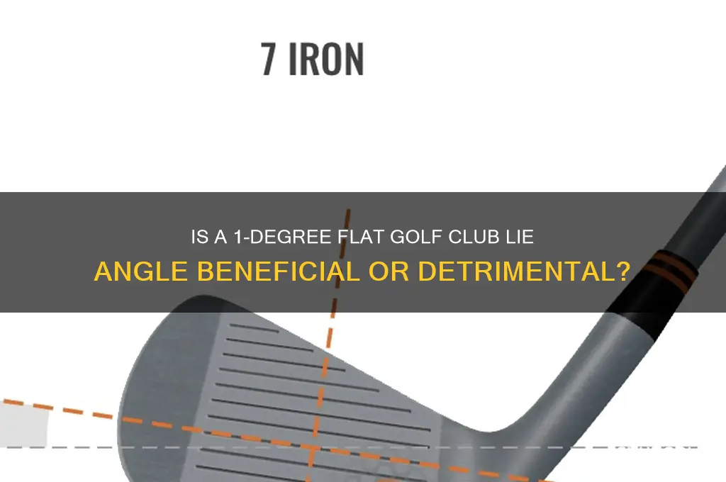 is 1 degree flat for golf negative or positive