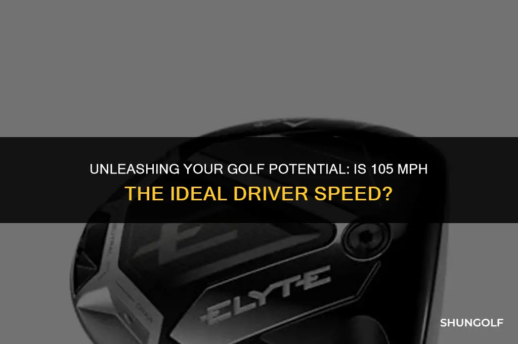 is 105 mph good golf driver speed