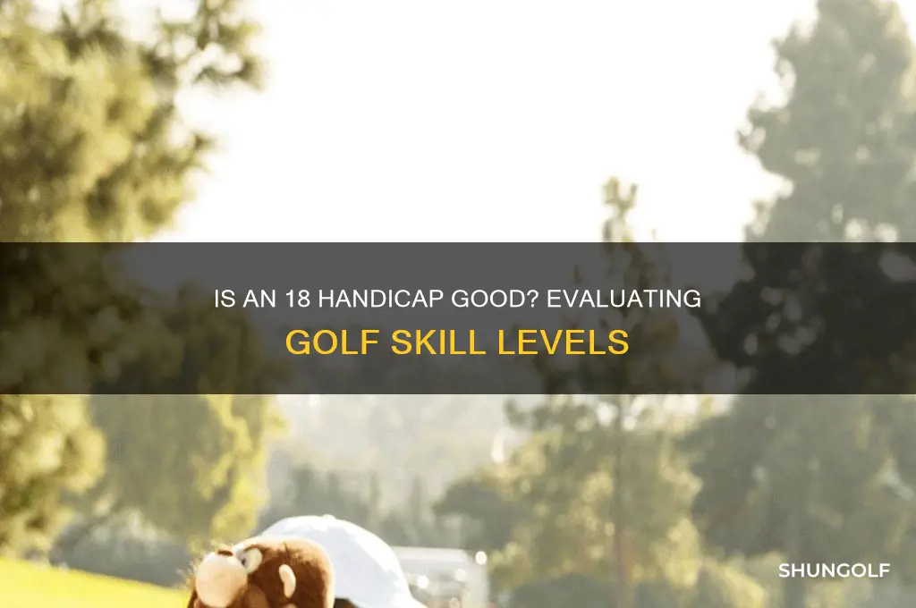 is 18 a good handicap in golf