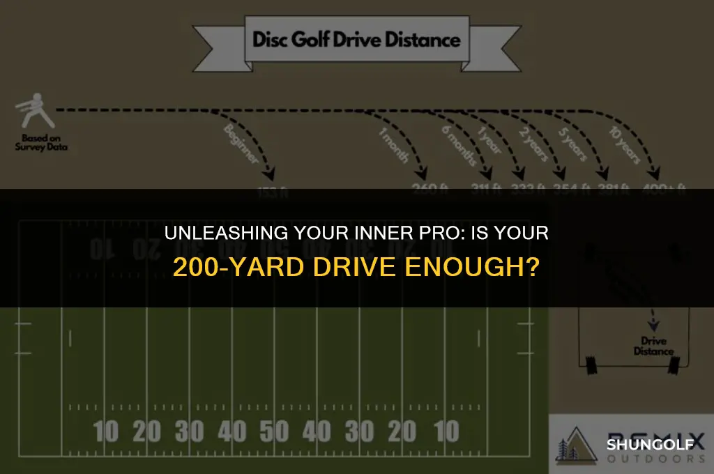 is 200 yards a good golf drive