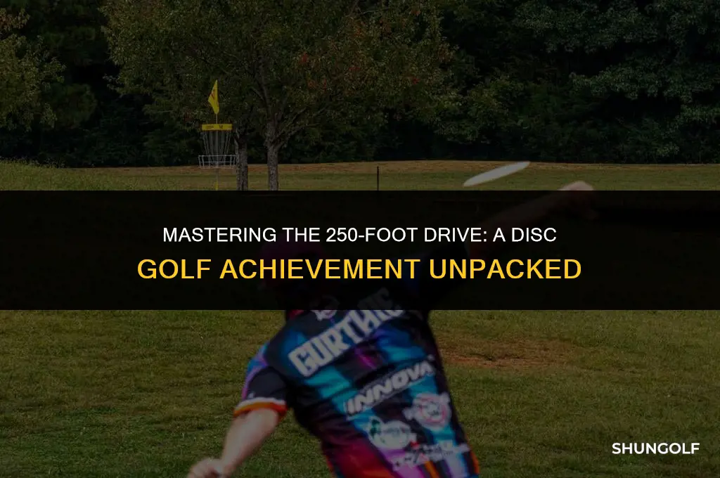 is 250 ft drive in disc golf good