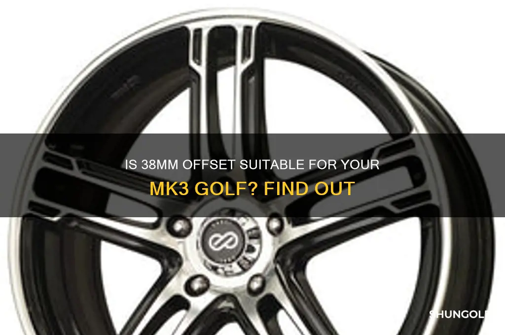 is 38et offset okay for my mk3 golf