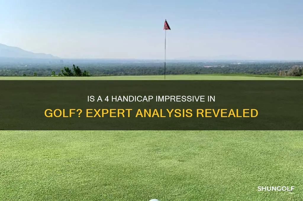 is 4 a good golf handicap