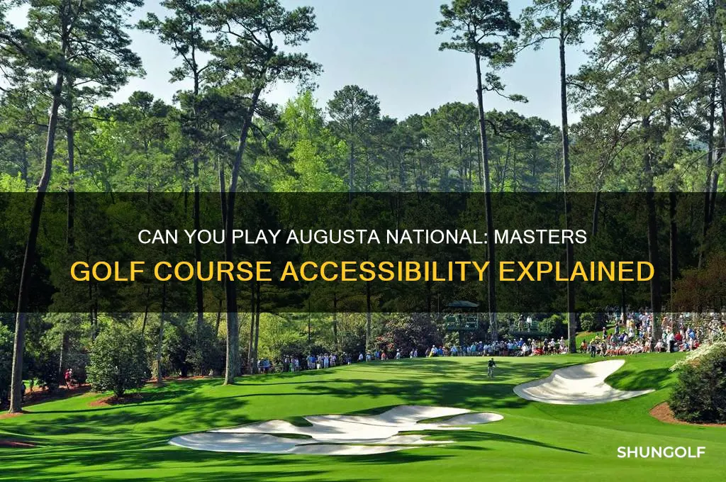 is 5he masters golf course available for playing
