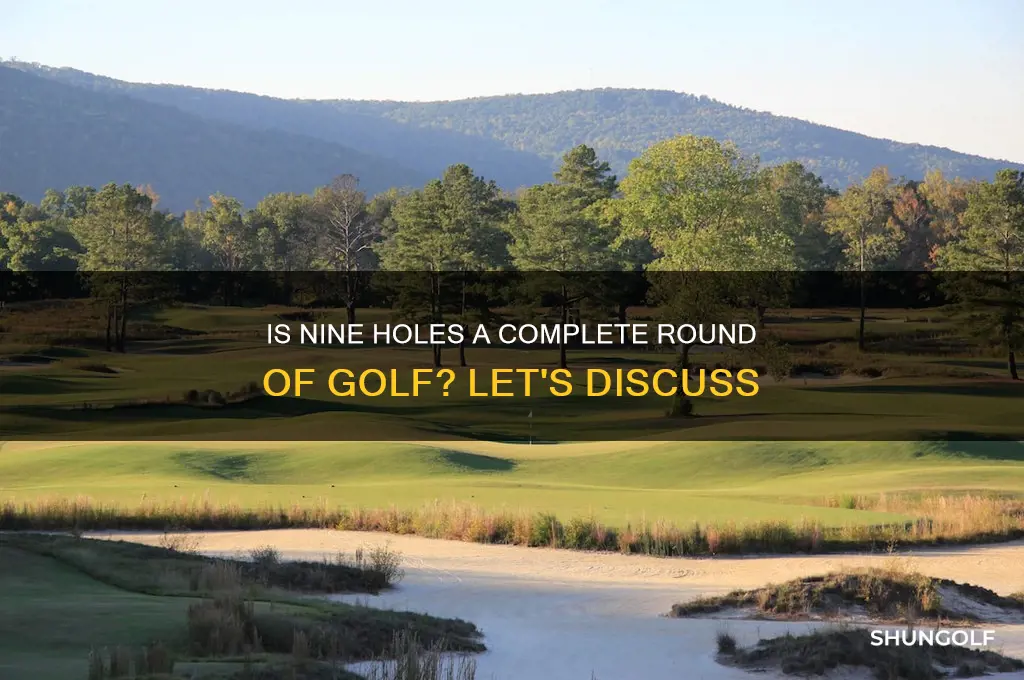 is 9 holes a round of golf