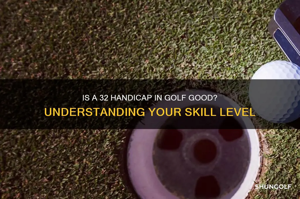 is a 32 handicap in golf good