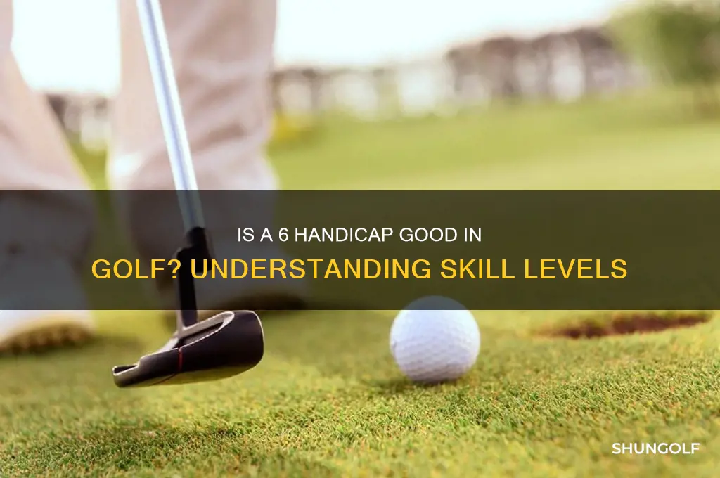 is a 6 handicap good in golf
