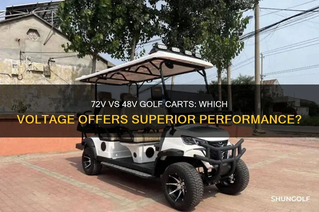 is a 72 volt golf better than 48 volts