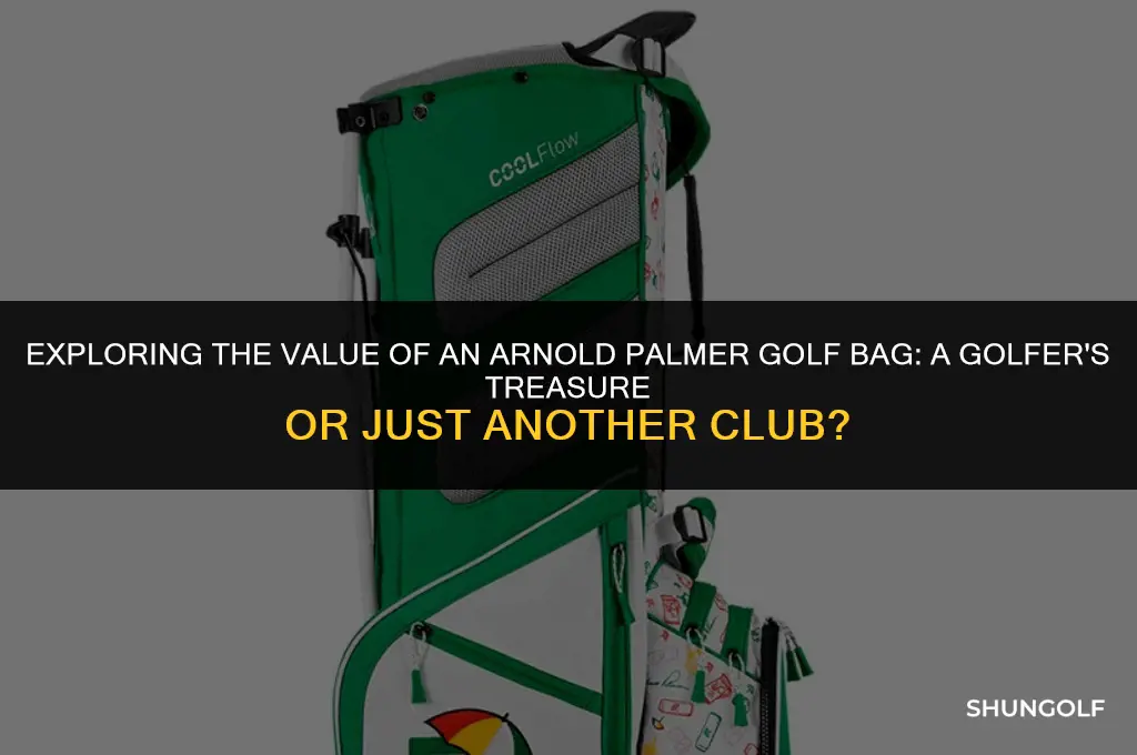 is a arnold palmer golf bag worth anything