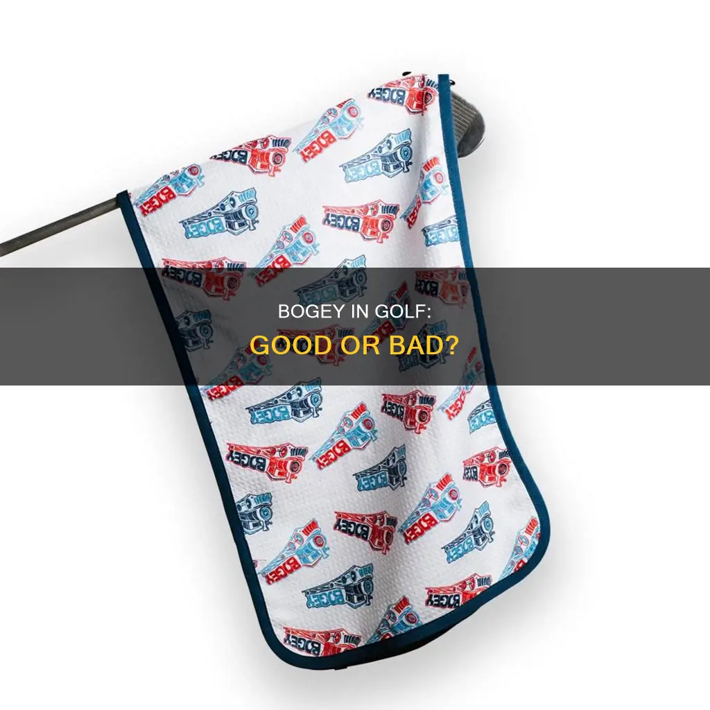 is a bogey bad in golf