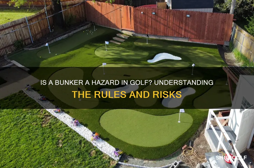 is a bunker a hazard in golf