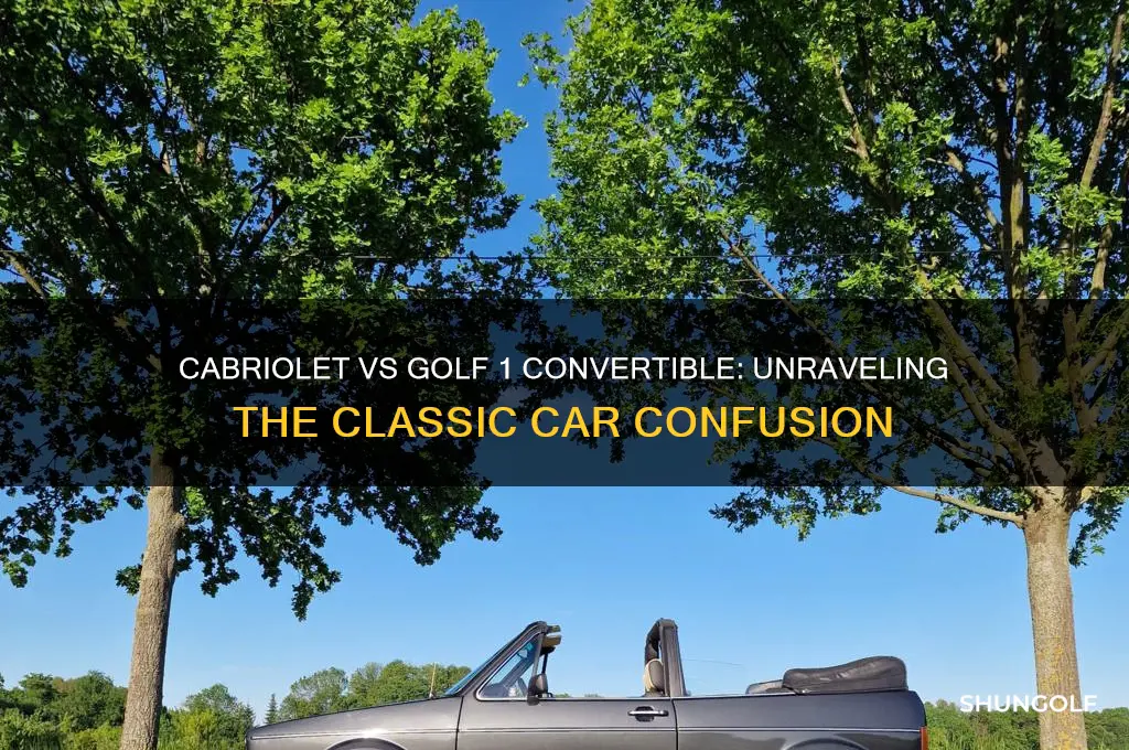 is a cabriolet also a golf 1 convertible