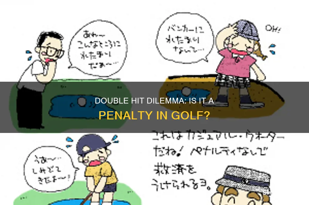 is a double hit a penalty in golf