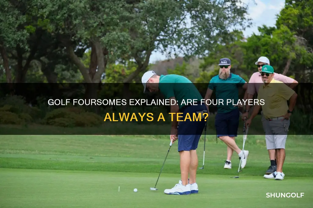 is a foursome a group of 4 golf players