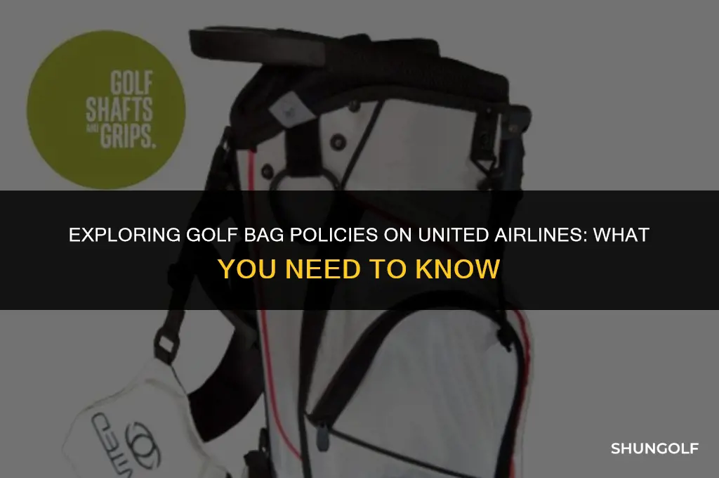 is a golf bag standard on united
