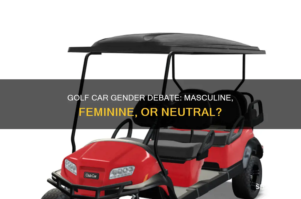 is a golf car masculine or feminine