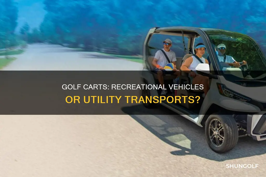 is a golf cart a recreational vehicle