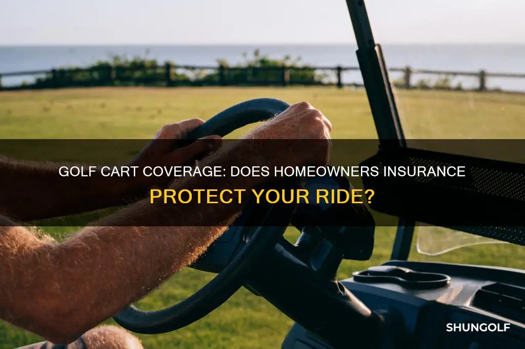 is a golf cart covered under homeowners insurance