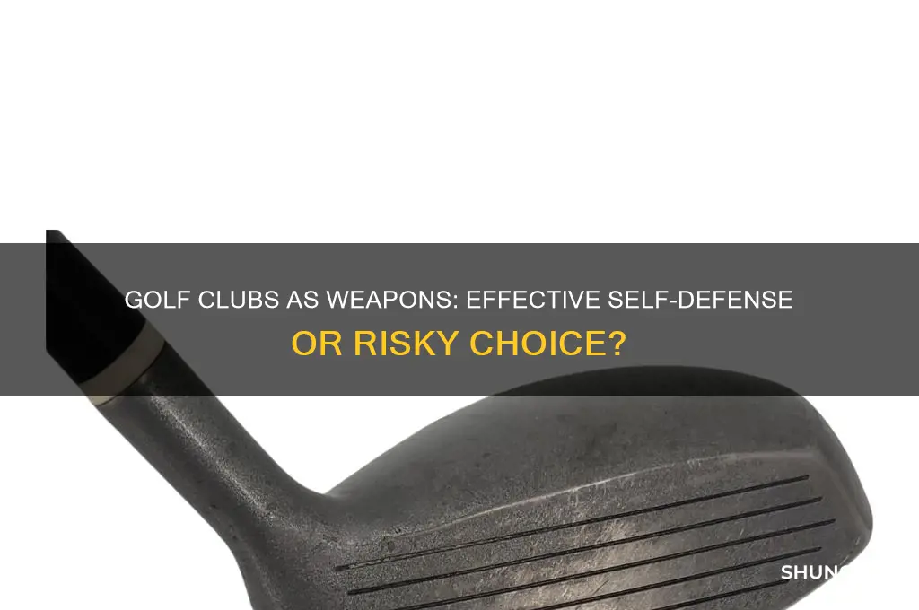 is a golf club a good weapon