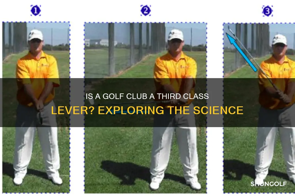 is a golf club a third class lever