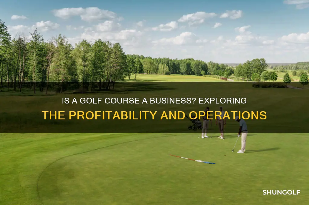 is a golf course a business