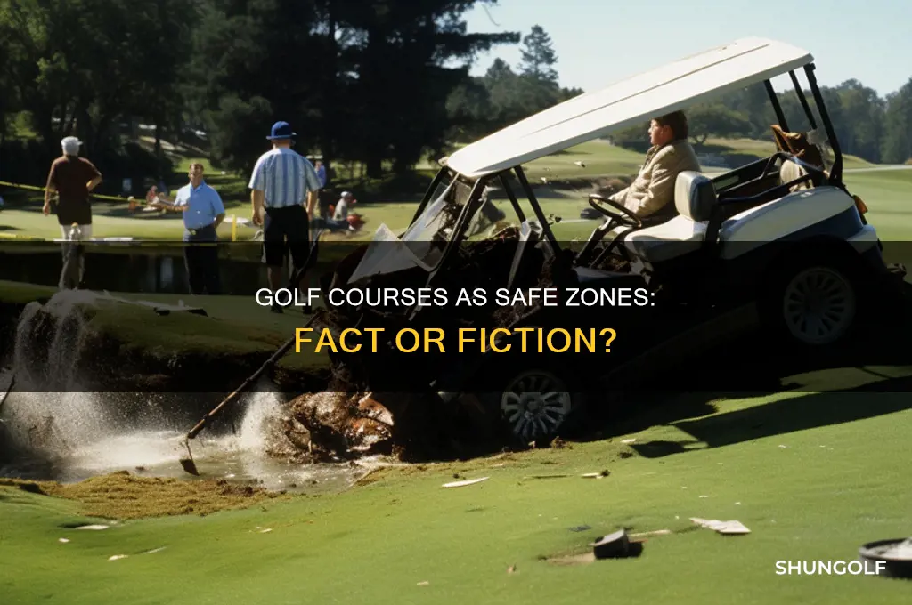 is a golf course a safe zone firr