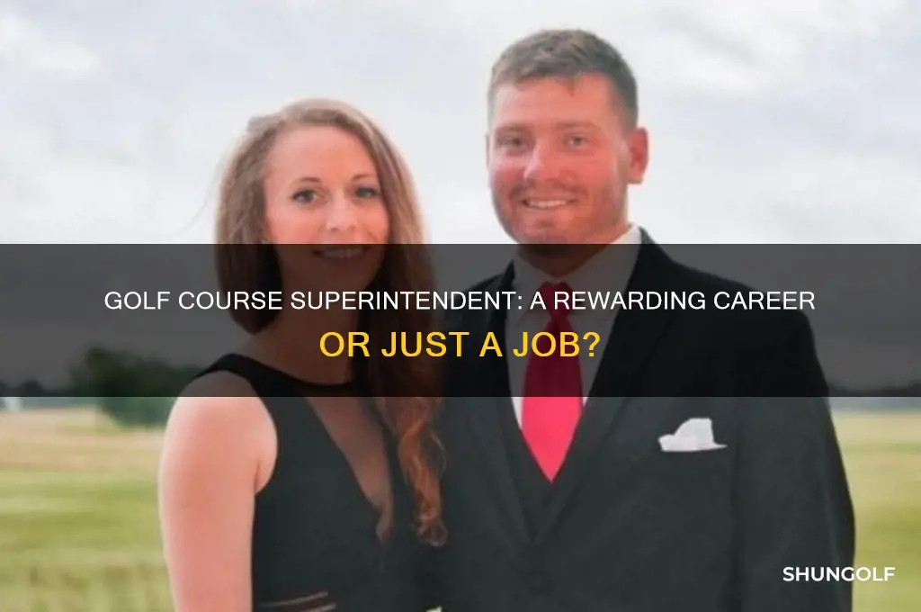 is a golf course superintendent a good job
