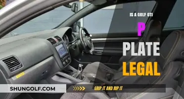 Is a Golf GTI P-Plate Legal? Understanding Restrictions and Rules
