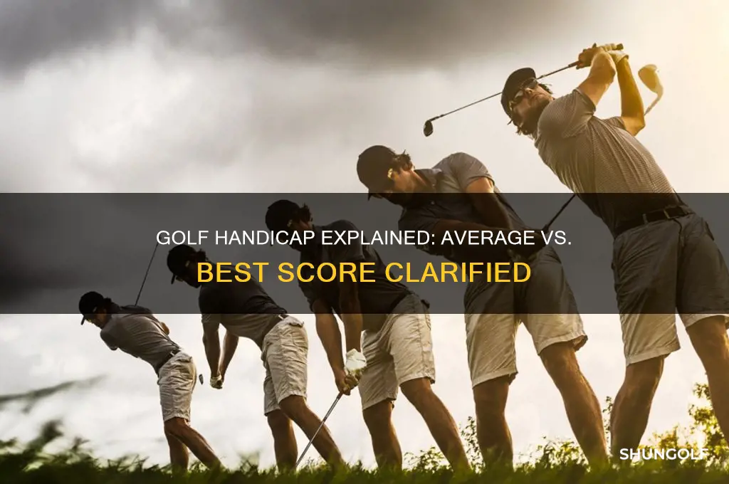 is a golf handicap an avg or best