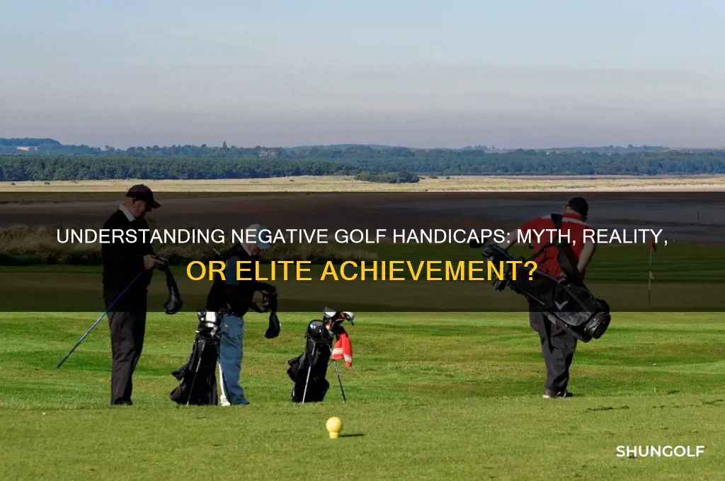 is a golf handicap of negative