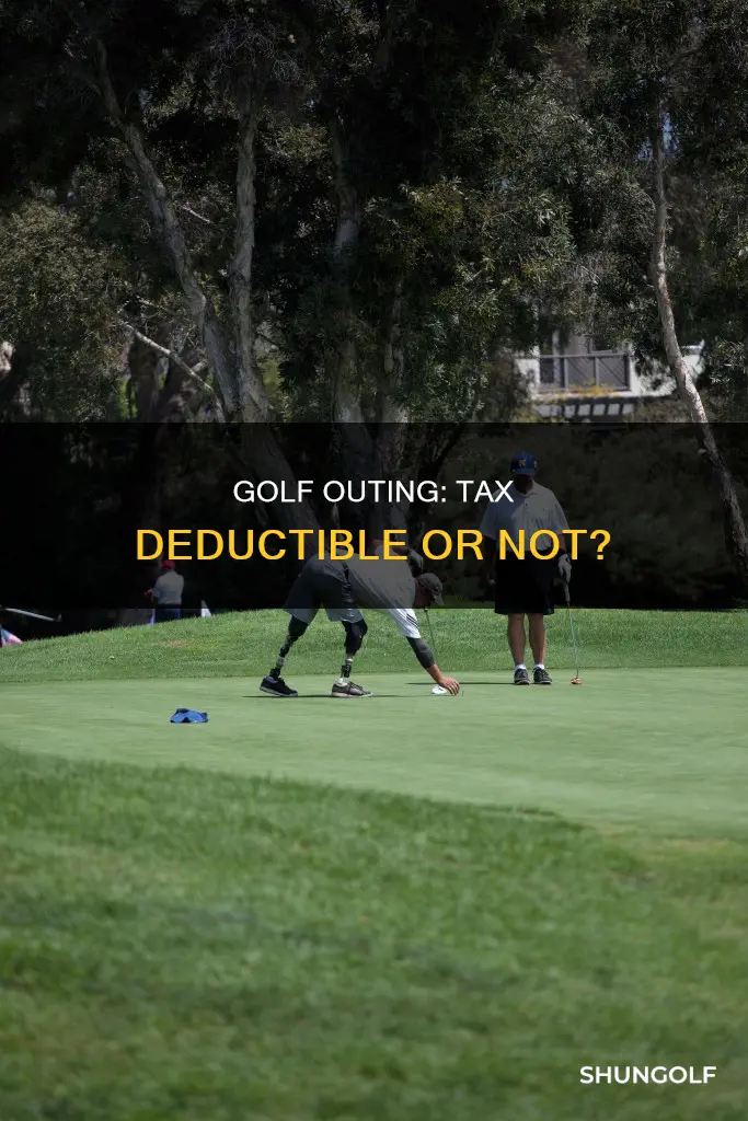 is a golf outing tax deductible